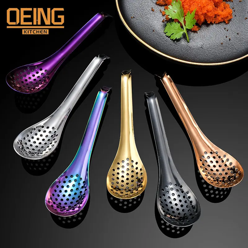 

Caviar Spoon Molecular Cuisine Cooking Gadgets Colander Egg Yolk Caviar Colander Kitchen Tools Kitchen Accessories Cooking