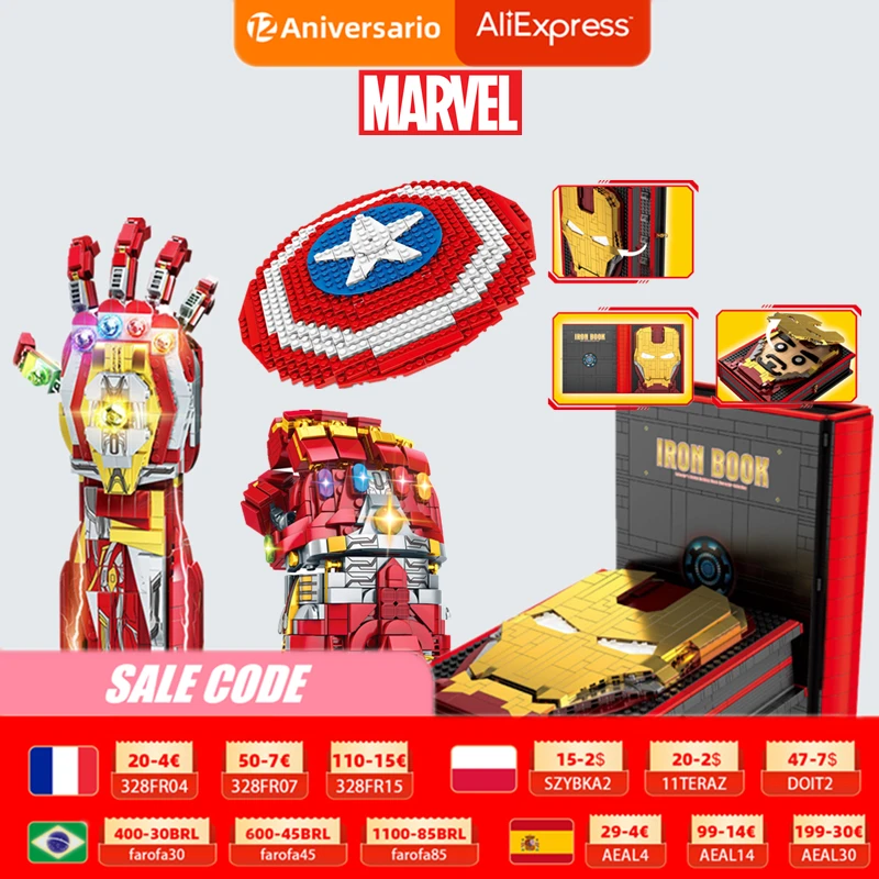 New Marvel Avengers Weapon Toys Thanos Thor Iron Man Infinity Glove Gauntlet Mjolnir Stormbreaker Building Block Brick Kid Gift
New Marvel Avengers Weapon Toys Thanos Thor Iron Man Infinity Glove Gauntlet Mjolnir Stormbreaker Building Block Brick Kid Gift