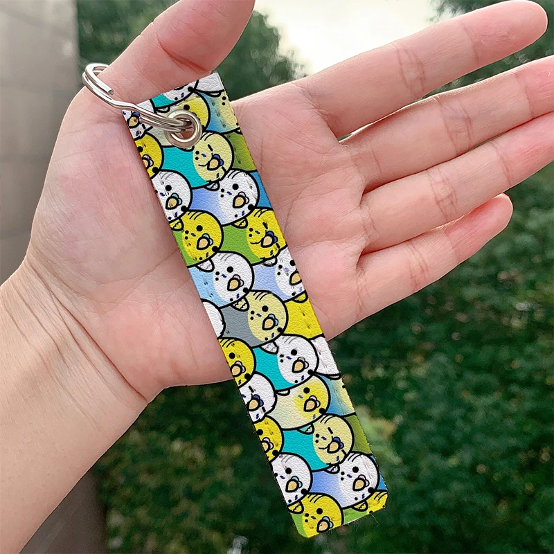 Fashion Bunches of Budgies leather motorcycle Key chain Strap Key rings Hanging Holder Bag Wallet Trinket Keychain Hanging Bag
Fashion Bunches of Budgies leather motorcycle Key chain Strap Key rings Hanging Holder Bag Wallet Trinket Keychain Hanging Bag