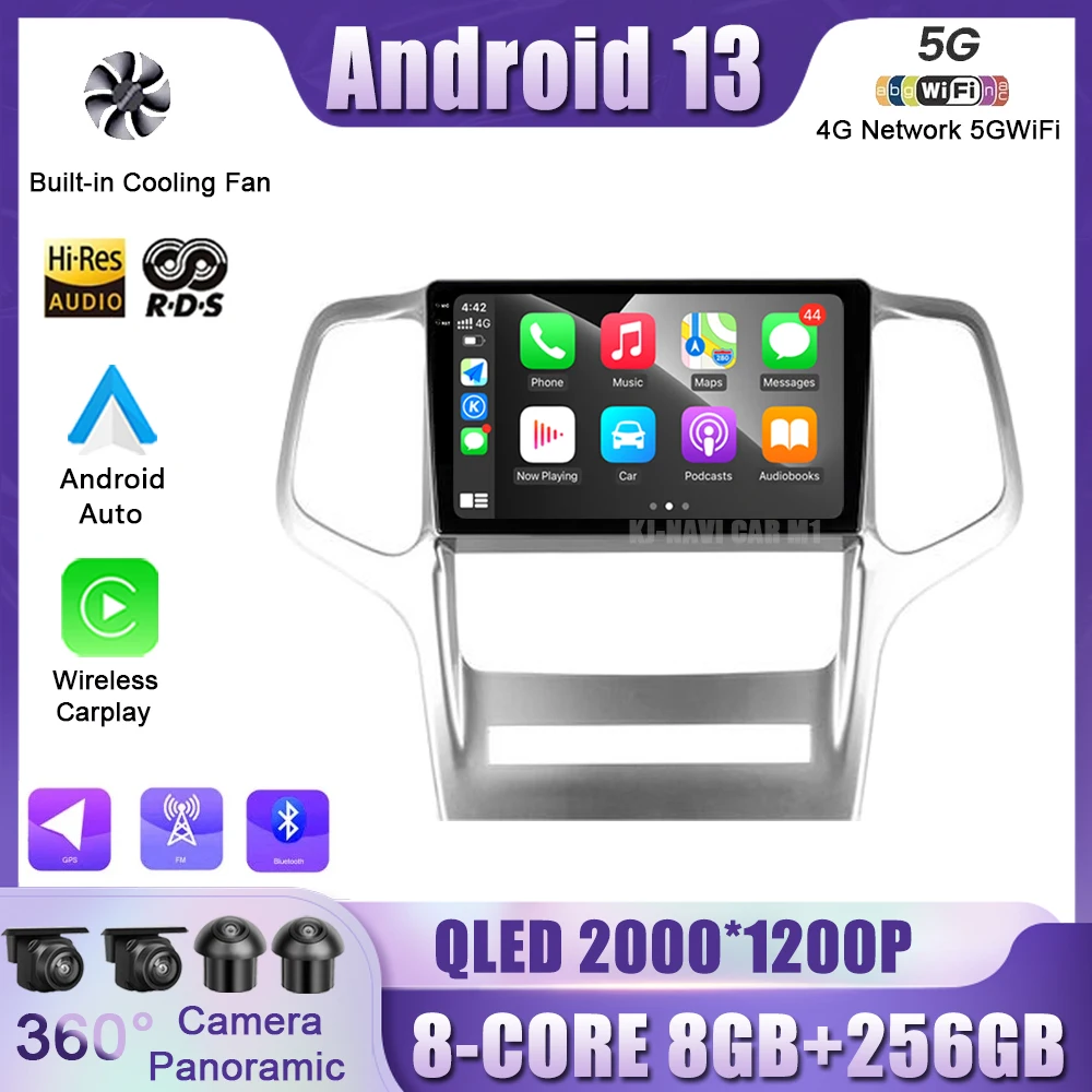 For Jeep Grand Cherokee 2008 - 2013 Car Radio GPS Navigation Multimedia Player Autoradio Audio Auto 9"Android 13 WiFi No 2Din
For Jeep Grand Cherokee 2008 - 2013 Car Radio GPS Navigation Multimedia Player Autoradio Audio Auto 9"Android 13 WiFi No 2Din