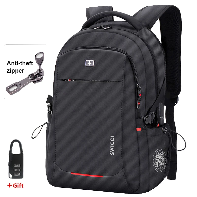 Travel 16 17.3 inch Laptop Swiss Backpack USB Charging Anti-Theft Business Luggage Daypack for Men Women College School Bagtrave
Travel 16 17.3 inch Laptop Swiss Backpack USB Charging Anti-Theft Business Luggage Daypack for Men Women College School Bagtrave