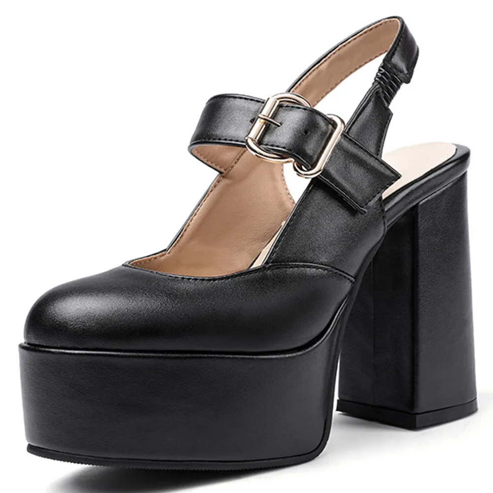GIGIFOX Brand New Big Size 43 Mary Janes Gothic Leisure Solid Chunky High Heels Platform Women's Shoes Footwear
GIGIFOX Brand New Big Size 43 Mary Janes Gothic Leisure Solid Chunky High Heels Platform Women's Shoes Footwear