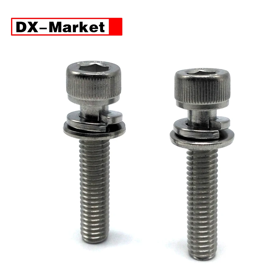 M4 Hexagon Socket Head Cap Bolt With Double Washer 304 Stainless Steel Fasteners ,A020
M4 Hexagon Socket Head Cap Bolt With Double Washer 304 Stainless Steel Fasteners ,A020
