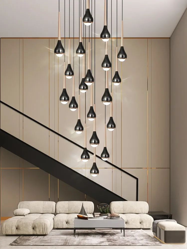 Nordic Modern Simple Hollow High Light Luxury Hotel Apartment Living Room Lamp Duplex Building Loft Villa Stair Long Chandelier
Nordic Modern Simple Hollow High Light Luxury Hotel Apartment Living Room Lamp Duplex Building Loft Villa Stair Long Chandelier