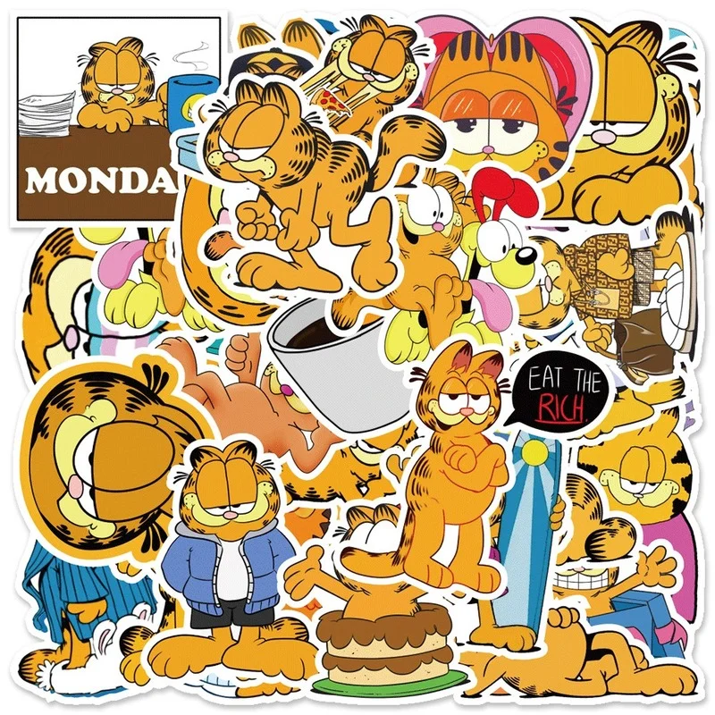 New 50Pcs Garfield Anime Stickers Cute Cat Cartoon Stickers Laptop Car Luggage Waterproof Doodle Decorative Sticker
New 50Pcs Garfield Anime Stickers Cute Cat Cartoon Stickers Laptop Car Luggage Waterproof Doodle Decorative Sticker