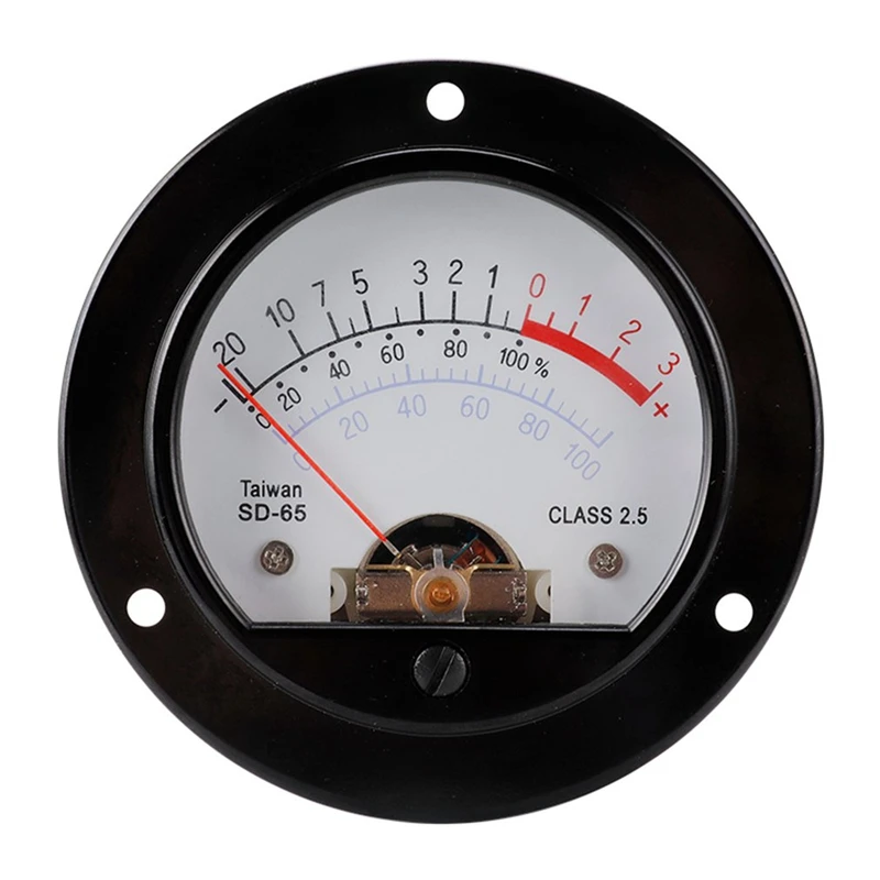 VU Backlight Voltmeter VU Meter Level Meter Level Meter Pointer Head Retro Dial Round SO65
VU Backlight Voltmeter VU Meter Level Meter Level Meter Pointer Head Retro Dial Round SO65