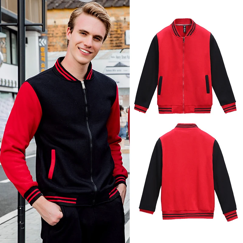 Men Casual Baseball Uniform Male Loose Jacket With Zipper Round Neck Fashion Sweatwear Jacket Baseball Uniform For Spring Autum
Men Casual Baseball Uniform Male Loose Jacket With Zipper Round Neck Fashion Sweatwear Jacket Baseball Uniform For Spring Autum