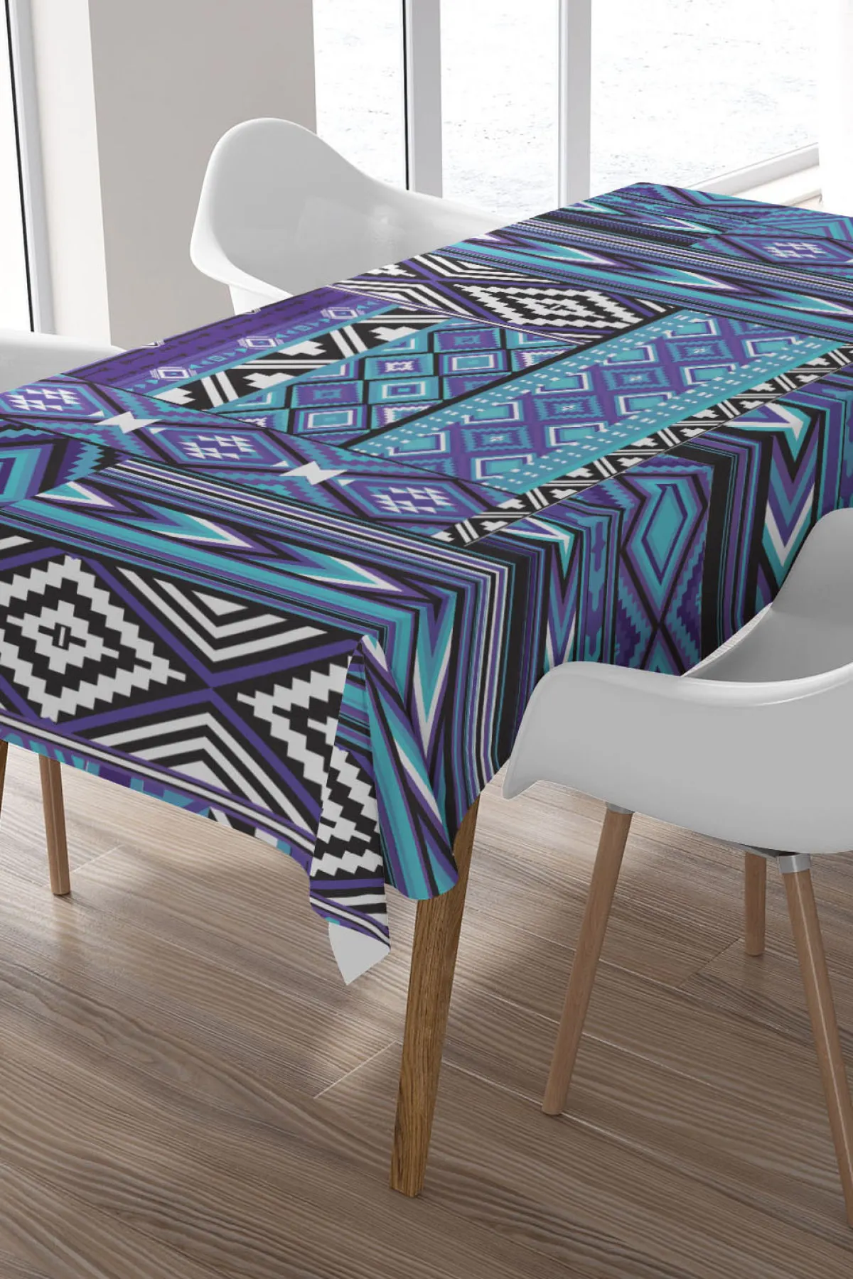 Декоративная скатерть Mavi с горизонтальным рисунком на кремовом фоне
Декоративная скатерть Mavi с горизонтальным рисунком на кремовом фоне