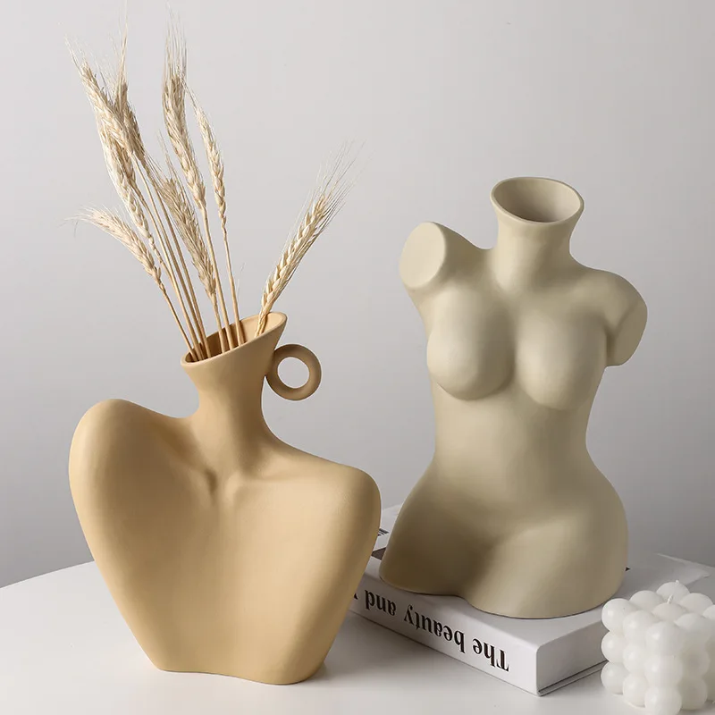 Modern Creative Ceramic Abstract Bust Flower Vase Nordic Body Art Vase Home Bedroom Desktop Decoration Accessories Home Docer
Modern Creative Ceramic Abstract Bust Flower Vase Nordic Body Art Vase Home Bedroom Desktop Decoration Accessories Home Docer