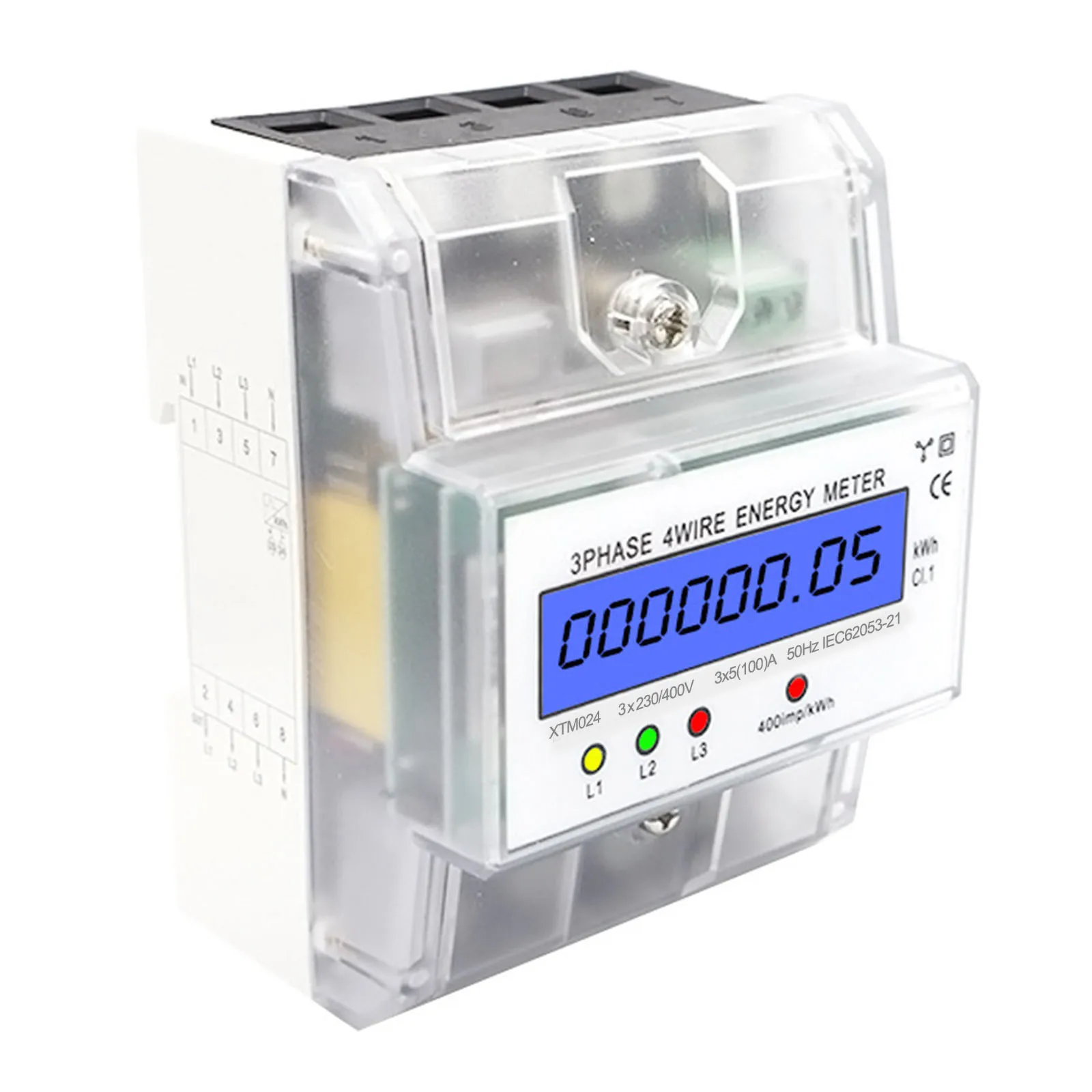 Accessories Electric Meter 3X230V ABS Digital Electricity Meter Three-phase 100mm*76mm*65mm 230/400V 5-100A LCD
Accessories Electric Meter 3X230V ABS Digital Electricity Meter Three-phase 100mm*76mm*65mm 230/400V 5-100A LCD