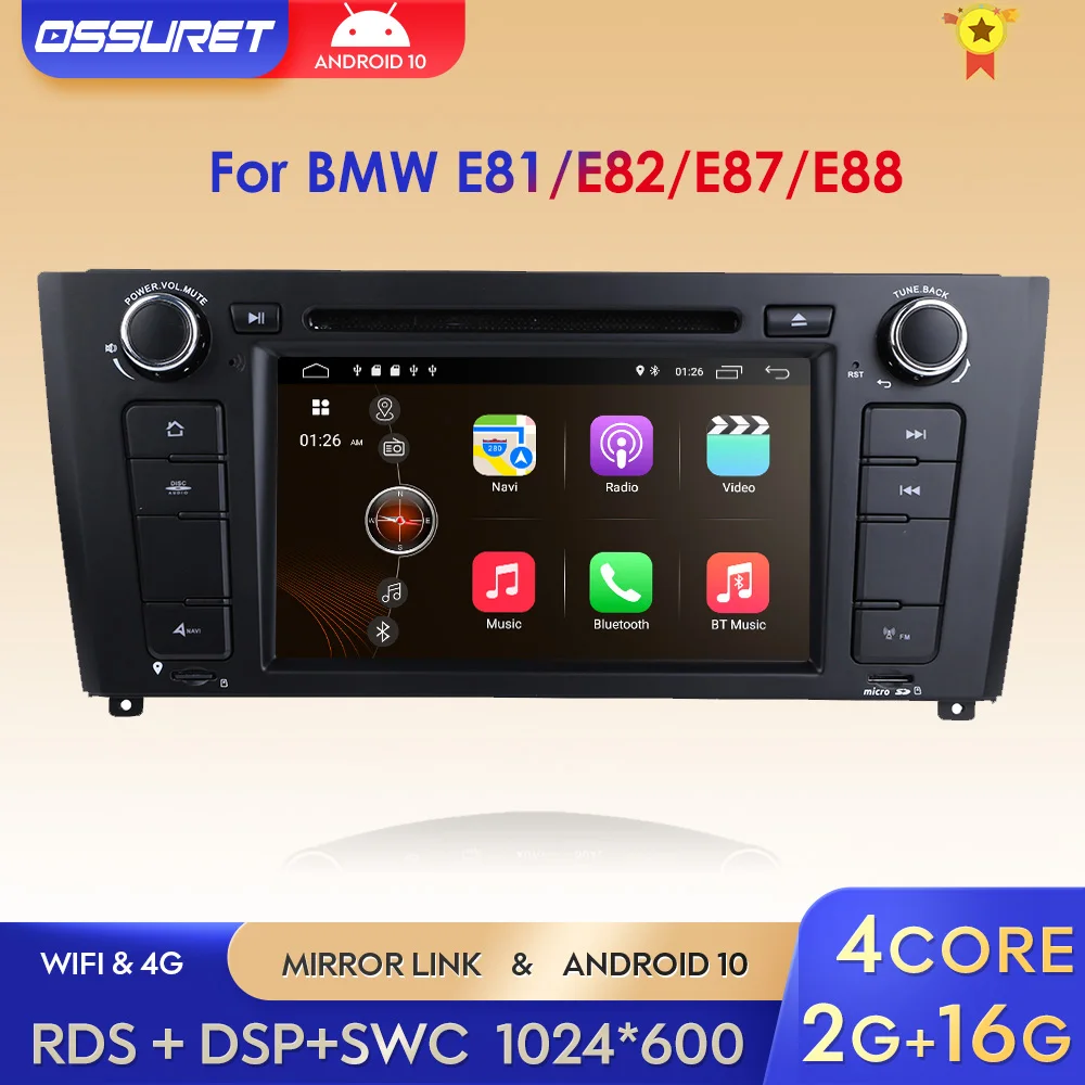 Мультимедийный плеер для BMW E81/E82/E87/E88 2004-2011 Wifi 4G DSP DVD GPS EQ SWC BT
Мультимедийный плеер для BMW E81/E82/E87/E88 2004-2011 Wifi 4G DSP DVD GPS EQ SWC BT