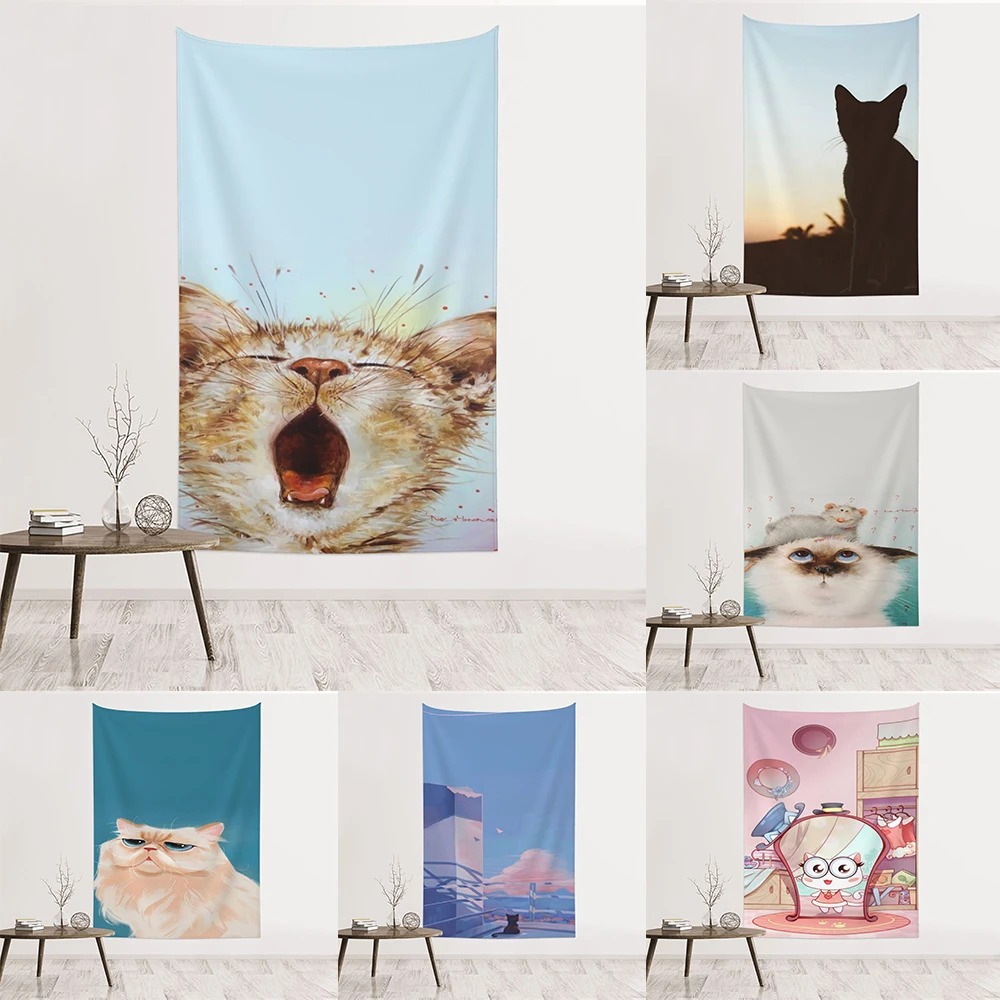 3DDigital Printing Hanging Cloth Boho Tapestry Wall Hanging Anime Funny Cute Cat Aesthetics Living Room Decor Background Cloth
3DDigital Printing Hanging Cloth Boho Tapestry Wall Hanging Anime Funny Cute Cat Aesthetics Living Room Decor Background Cloth