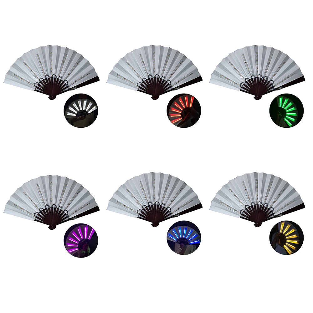 Luminous Fan for Party Halloween LED Lights Fan Stage Light Up Fan Child Birthday Gift Wedding Night Bar Club Fluorescent Props
Luminous Fan for Party Halloween LED Lights Fan Stage Light Up Fan Child Birthday Gift Wedding Night Bar Club Fluorescent Props