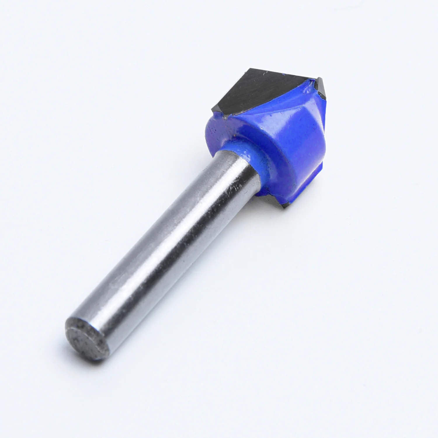 48.5mm 1/4inch Shank 90 Degree V Groove Template Blue Milling Cutter Solid Hardened Steel For Carbide Cutting
48.5mm 1/4inch Shank 90 Degree V Groove Template Blue Milling Cutter Solid Hardened Steel For Carbide Cutting