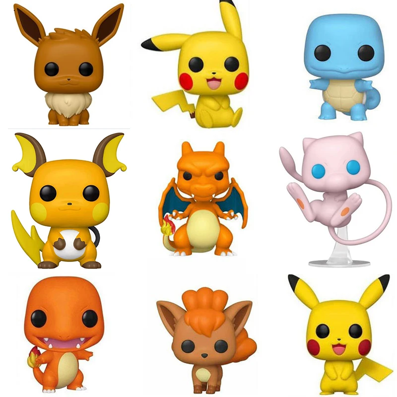Экшн-фигурка из ПВХ 10 см Funko POP PIKACHU 842 # POKEMON 553 VULPIX 580 CHARIZARD 843 PSYDUCK 781