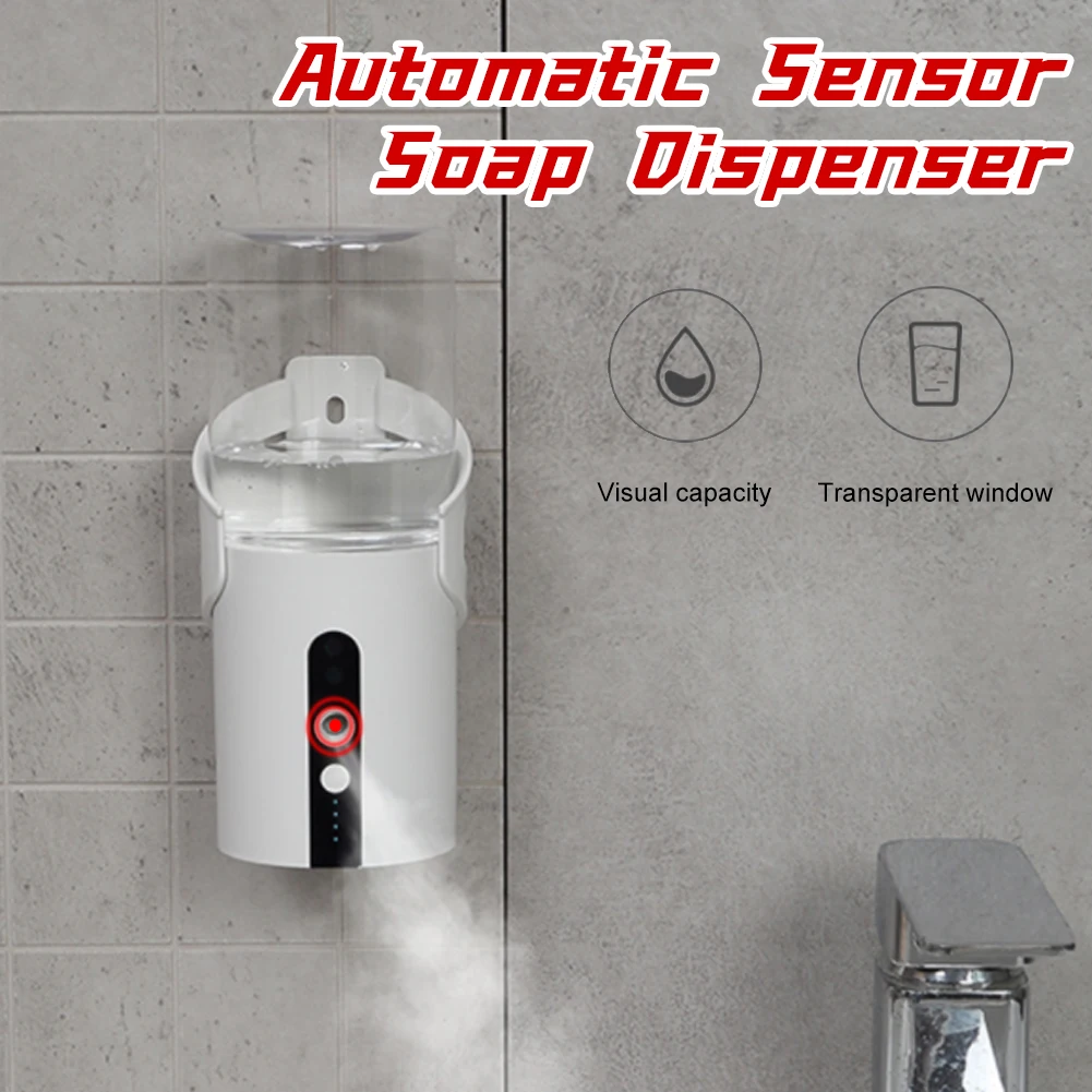 320ml non-contact automatic soap dispenser USB rechargeable smart sprayer IR sensor sprayer disinfectant bottle
320ml non-contact automatic soap dispenser USB rechargeable smart sprayer IR sensor sprayer disinfectant bottle