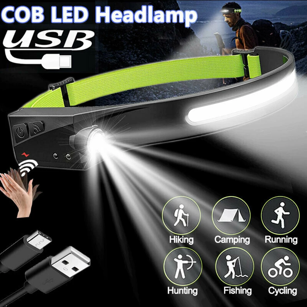 COB + LED Headlamp Reflective Headlight Torch Flashlight Work Lamp Bar Head Band USB Rechargeable Outdoor Fishing Camping Light
COB + LED Headlamp Reflective Headlight Torch Flashlight Work Lamp Bar Head Band USB Rechargeable Outdoor Fishing Camping Light