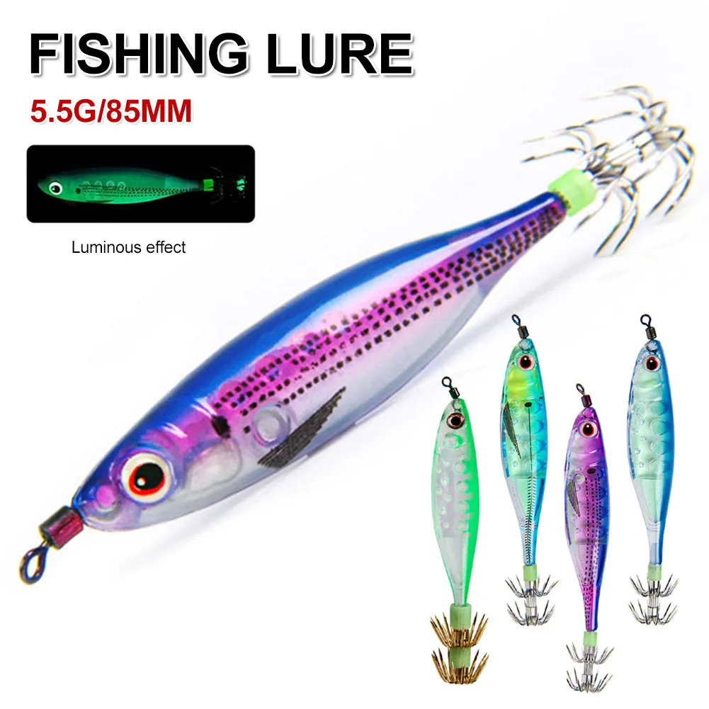 Fishing Squid Jigging Lures 60mm 5.5g Artificial Shrimp Fishing Lure Squid Hook Luminous Octopus Cuttlefish Bait Saltwater Lure
Fishing Squid Jigging Lures 60mm 5.5g Artificial Shrimp Fishing Lure Squid Hook Luminous Octopus Cuttlefish Bait Saltwater Lure