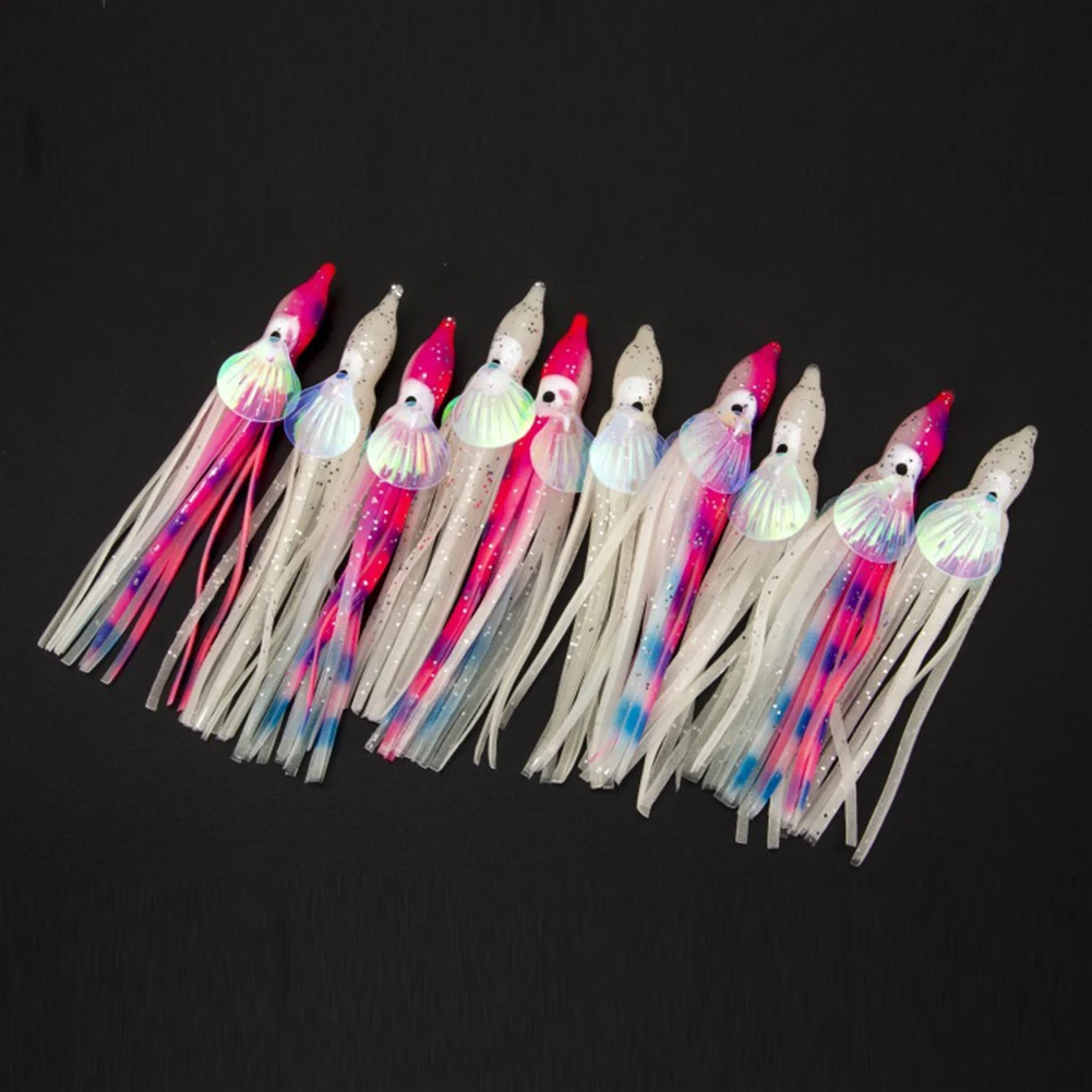 10pcs 5/6/10cm Luminous Octopus Squid Skirts Lure Saltwater Fish Soft Lures Jig Tackle Artificial Bait Fishing Tackle Accessory
10pcs 5/6/10cm Luminous Octopus Squid Skirts Lure Saltwater Fish Soft Lures Jig Tackle Artificial Bait Fishing Tackle Accessory