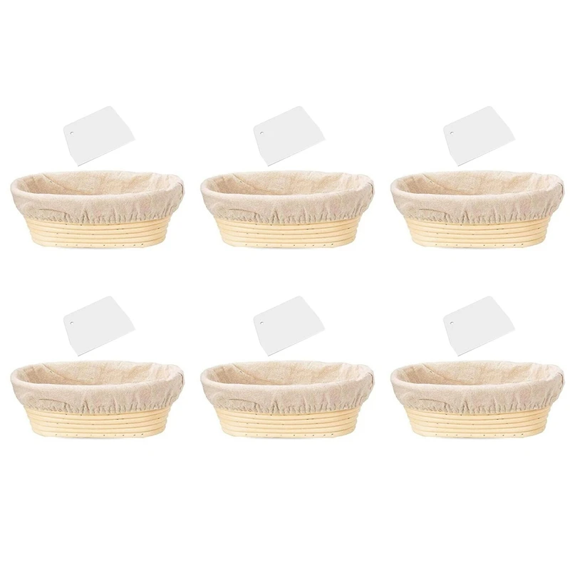 6X 10 Inch Oval Shaped Bread Banneton Proofing Basket - Baking Dough Bowl Gifts For Bakers Proving Baskets For Sourdough
6X 10 Inch Oval Shaped Bread Banneton Proofing Basket - Baking Dough Bowl Gifts For Bakers Proving Baskets For Sourdough