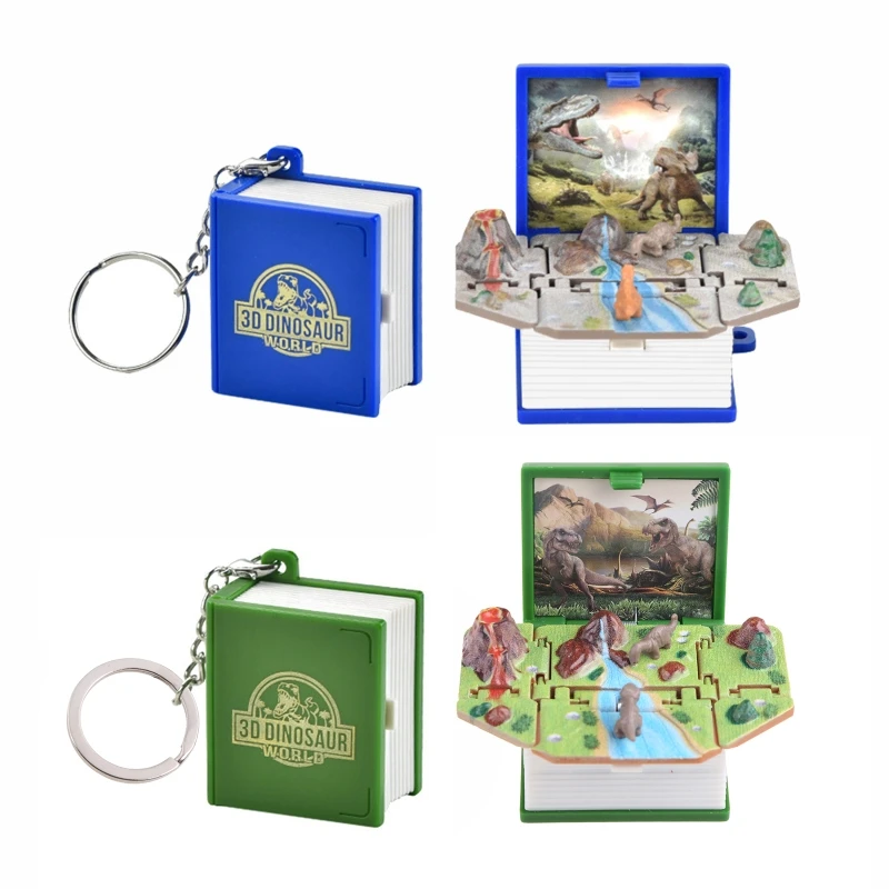 D7WB 3D Mini Dinosaurs Keychains Fold Book Keychain Dinosaur World Pendant Keyring for Children Dinosaur Party Favors for Kid
D7WB 3D Mini Dinosaurs Keychains Fold Book Keychain Dinosaur World Pendant Keyring for Children Dinosaur Party Favors for Kid
