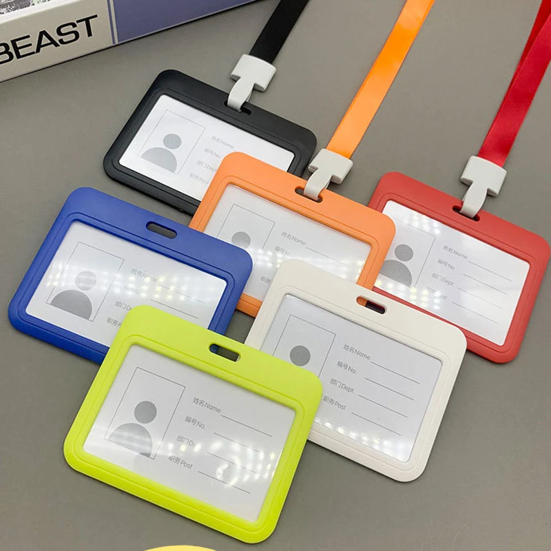 1pc Plastic ID Badge Holder Transparent Bank Credit Cards Protector Storage Card Case Lanyard Work ID Holder Credential Holder
1pc Plastic ID Badge Holder Transparent Bank Credit Cards Protector Storage Card Case Lanyard Work ID Holder Credential Holder