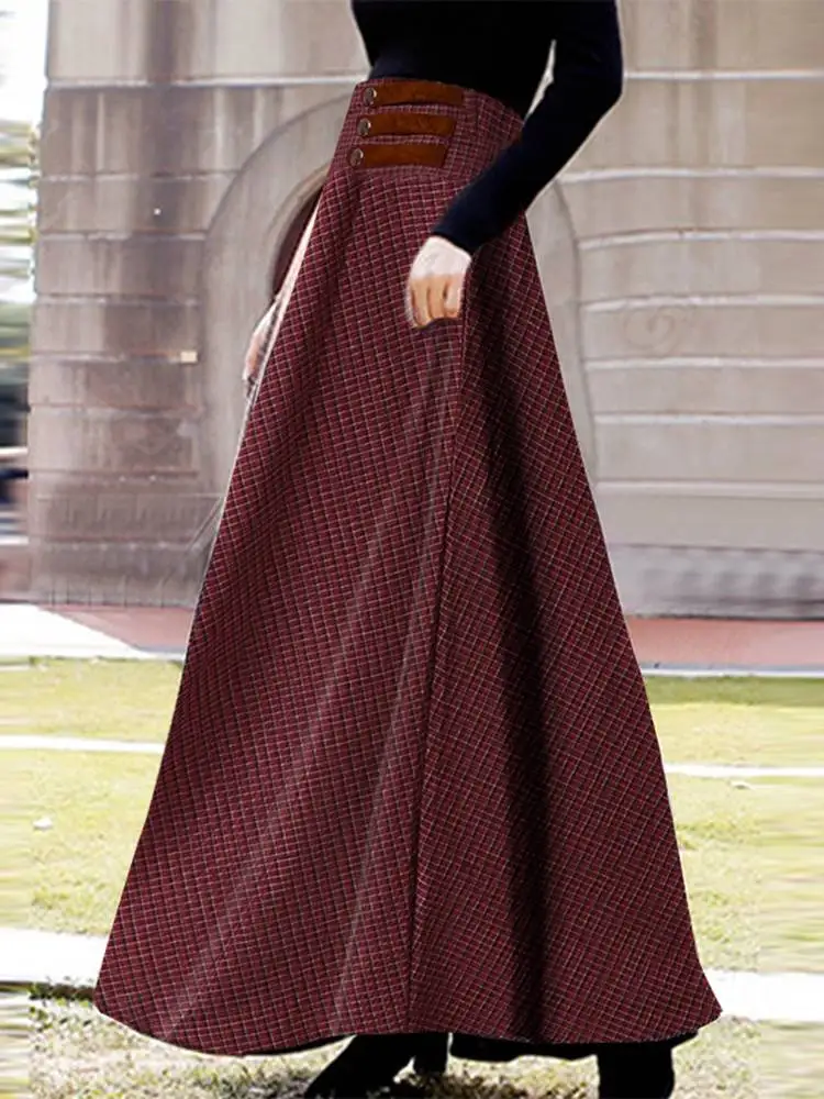 ZANZEA Vintage High Waist A-Line Sundress 2022 Spring Holiday Side Zip Kaftan Party Club Skirts Mujer Women Grid Printed Skirt
ZANZEA Vintage High Waist A-Line Sundress 2022 Spring Holiday Side Zip Kaftan Party Club Skirts Mujer Women Grid Printed Skirt