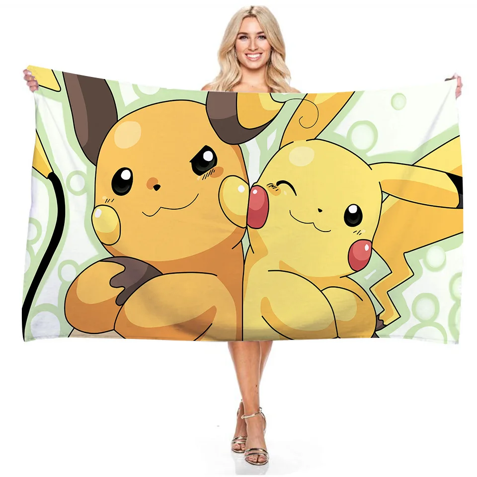 Pokemon Pikachu Bath Towel Beach Towel Cartoon Anime Cute Pikachu Kawaii Kids Girl Children Boy Birthday Gift Household Products
Pokemon Pikachu Bath Towel Beach Towel Cartoon Anime Cute Pikachu Kawaii Kids Girl Children Boy Birthday Gift Household Products