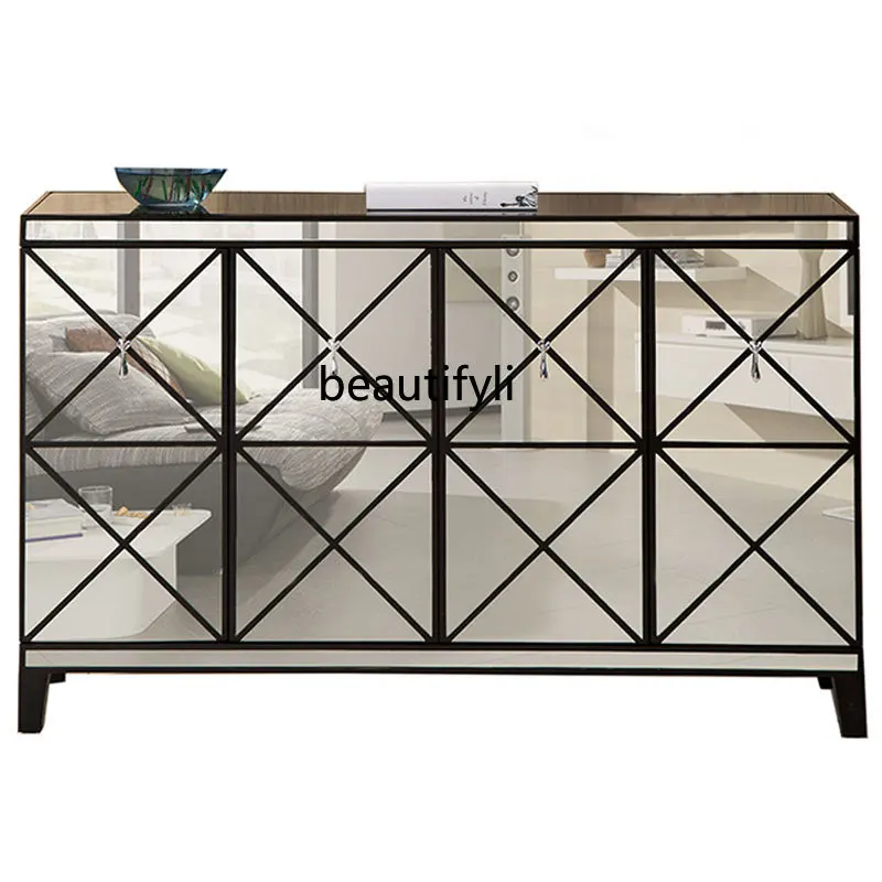 European-Style Ultra-Thin Shoe Cabinet Light Luxury Sideboard Cabinet Mirror Hallway Entrance Cabinet Living Room Locker
European-Style Ultra-Thin Shoe Cabinet Light Luxury Sideboard Cabinet Mirror Hallway Entrance Cabinet Living Room Locker