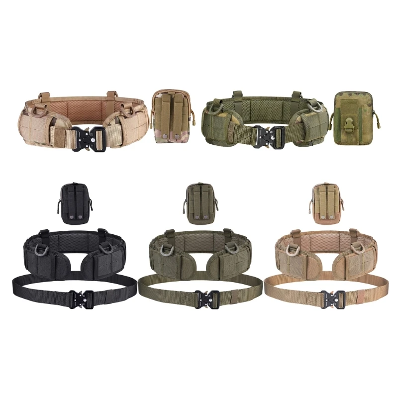 Tactic Belt Waist Set Utility Nylon Belt with Quick Release Metal Buckle, Outdoor Hunting Waist Pack for Camping
Tactic Belt Waist Set Utility Nylon Belt with Quick Release Metal Buckle, Outdoor Hunting Waist Pack for Camping
