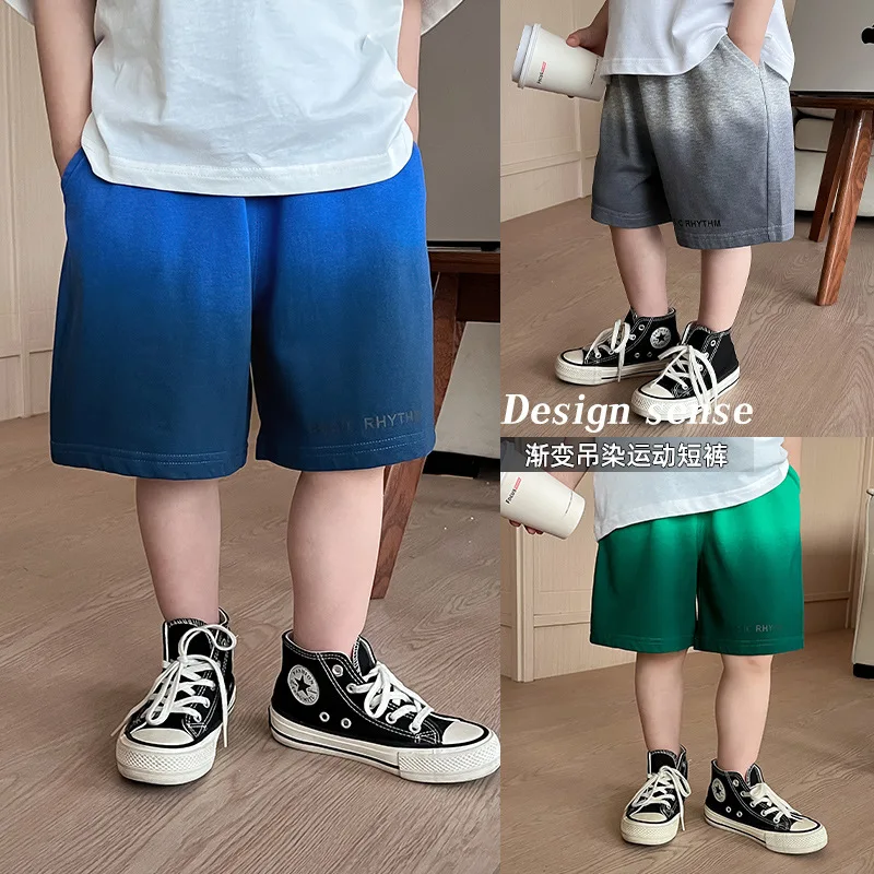 Children's Shorts 2023 Summer Korean Version of Fashion Baby Five Pants Boys and Girls Hanging Dye Process Gradient Casual Pants 
Children's Shorts 2023 Summer Korean Version of Fashion Baby Five Pants Boys and Girls Hanging Dye Process Gradient Casual Pants