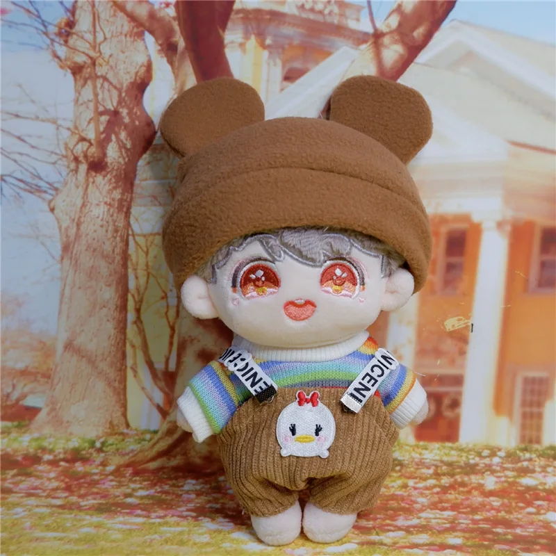 20cm Doll Clothes Kawaii Overalls Bear Knit Hat Kpop Skz Cotton Stuffed Toys Accessories Change Dressing Game Free Shipping
20cm Doll Clothes Kawaii Overalls Bear Knit Hat Kpop Skz Cotton Stuffed Toys Accessories Change Dressing Game Free Shipping