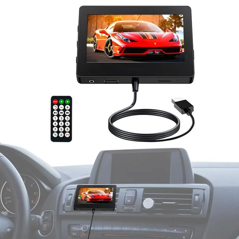 Car Video Player 4.3 Inch Car TV With Remote Control Entertainment System With Air Vent Clip Mount For Car Support USB/TF/Phone
Car Video Player 4.3 Inch Car TV With Remote Control Entertainment System With Air Vent Clip Mount For Car Support USB/TF/Phone
