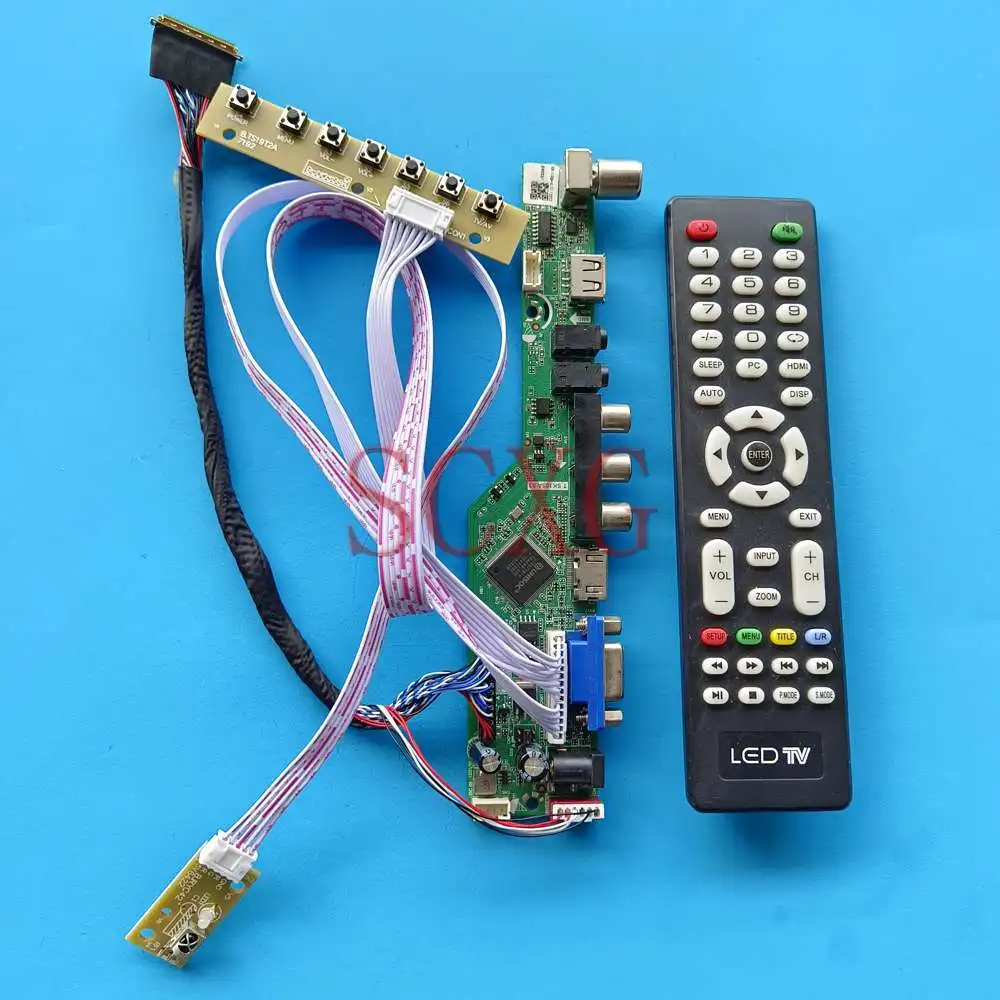 Плата контроллера ЖК-драйвера подходит для Φ 1366 768 аналоговый ТВ-сигнал 15,6 "40 Pin LVDS светодиодный Matrix USB HDMI-Совместимость VGA AV 
Плата контроллера ЖК-драйвера подходит для Φ 1366 768 аналоговый ТВ-сигнал 15,6 "40 Pin LVDS светодиодный Matrix USB HDMI-Совместимость VGA AV