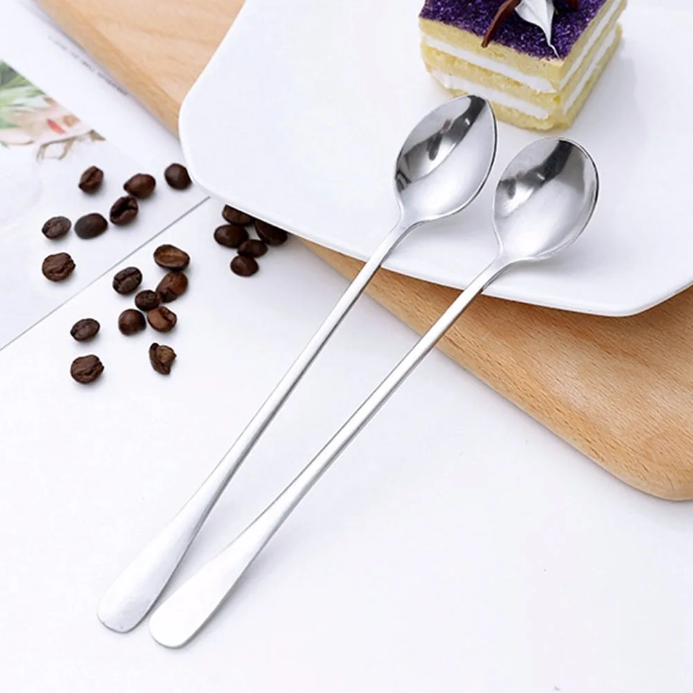 Long Handled Stainless Steel Coffee Spoon Ice Cream Dessert Tea Stirring Spoon For Picnic Kitchen Accessories Bar Tools
Long Handled Stainless Steel Coffee Spoon Ice Cream Dessert Tea Stirring Spoon For Picnic Kitchen Accessories Bar Tools