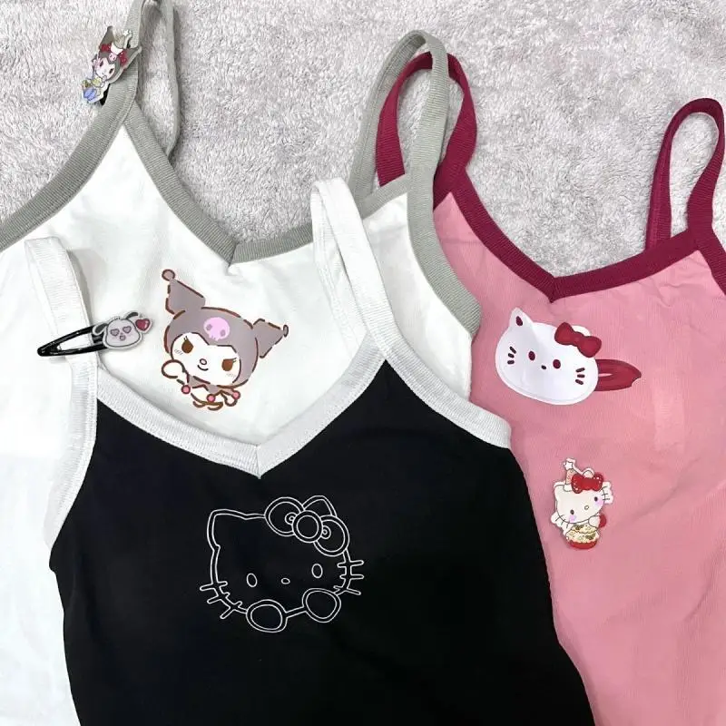 Kuromi Hello Kitty Kawaii аниме Sanrio Девочка Сердце маленький жилет Холтер спина нагрудная Подушка Топ мультфильм милое хлопковое нижнее белье для девочек игрушки
Kuromi Hello Kitty Kawaii аниме Sanrio Девочка Сердце маленький жилет Холтер спина нагрудная Подушка Топ мультфильм милое хлопковое нижнее белье для девочек игрушки