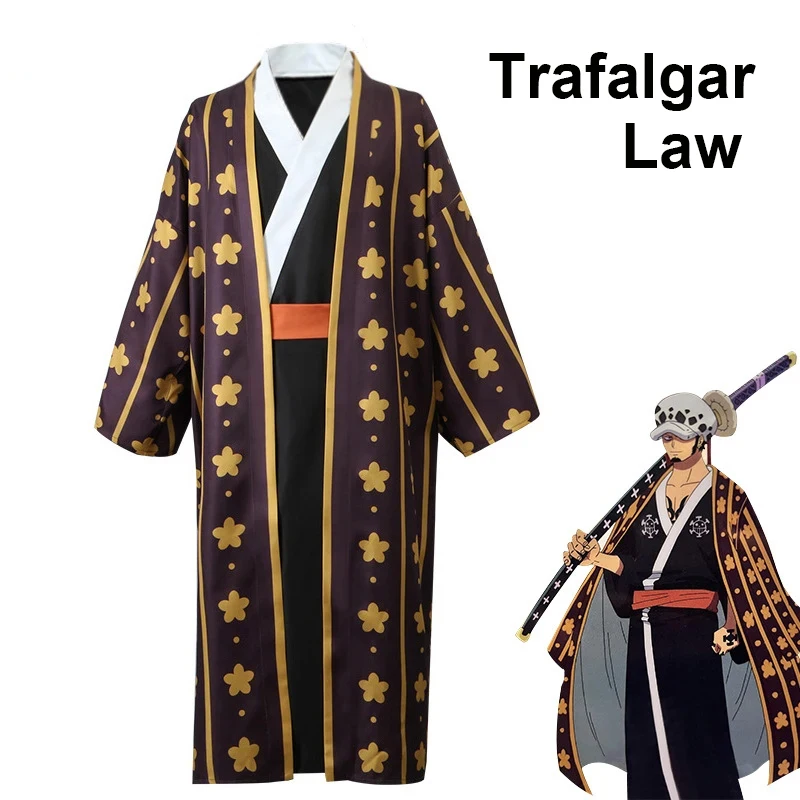 Japanese Anime Cosplay Costume Trafalgar Law COS Uniform Bathrobe Kimono Suit Wano Country Halloween Party Performance Wear
Japanese Anime Cosplay Costume Trafalgar Law COS Uniform Bathrobe Kimono Suit Wano Country Halloween Party Performance Wear