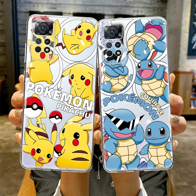 For Xiaomi Redmi Note 9S 7 8 9 10 11 12 4G 5G Pro NOTE11 10S 11T 10Pro 8T Case Capinha Pokemon Pikachu Squirtle Anime
For Xiaomi Redmi Note 9S 7 8 9 10 11 12 4G 5G Pro NOTE11 10S 11T 10Pro 8T Case Capinha Pokemon Pikachu Squirtle Anime