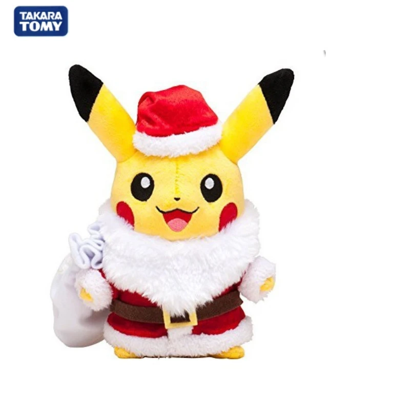 

TAKARA TOMY Pokemon Pet Elf Christmas Cute Pikachu Monster Pocket Magic Baby Toys for Children Pokemon Anime Plushie Toys