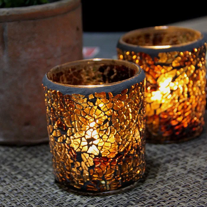 10pcs Candles Jar Mosaic Glass Candlestick Romantic Candlelight Dinner Candle Cup Ornaments Candle Jar Glass Diy m
10pcs Candles Jar Mosaic Glass Candlestick Romantic Candlelight Dinner Candle Cup Ornaments Candle Jar Glass Diy m