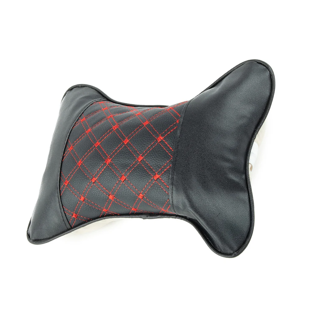 Car 28*18*9cm Accessory For Four Seasons Elasticity Universal PU Leather Pillow Support Cushion Black+Red Line Useful
Car 28*18*9cm Accessory For Four Seasons Elasticity Universal PU Leather Pillow Support Cushion Black+Red Line Useful
