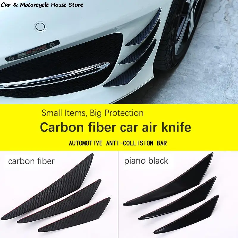 6pcs Car Front Bumper Lip Decoration Diffuser Shunt Fin Body Spoiler Canard Universal Auto Modified Canard Exterior Parts 
6pcs Car Front Bumper Lip Decoration Diffuser Shunt Fin Body Spoiler Canard Universal Auto Modified Canard Exterior Parts