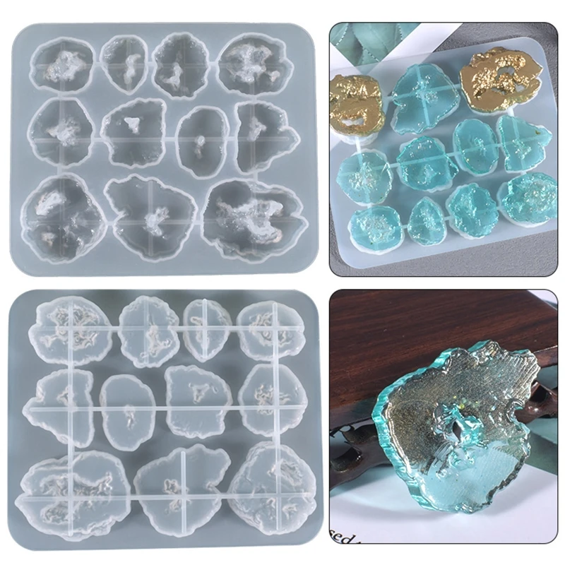 Irregular Crystal Stone Ornaments UV Crystal Epoxy Mold Necklace Earrings Pendant Resin Silicone Mould DIY Crafts Jewelry
Irregular Crystal Stone Ornaments UV Crystal Epoxy Mold Necklace Earrings Pendant Resin Silicone Mould DIY Crafts Jewelry