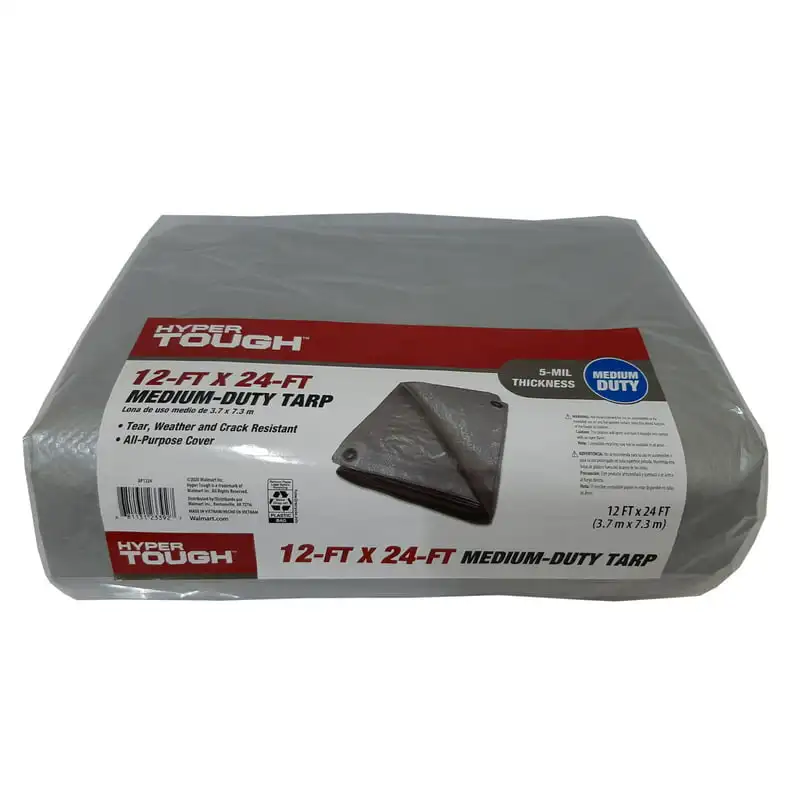 Weather Resistant Medium Duty 12 x 24' Polyethylene Tarp
Weather Resistant Medium Duty 12 x 24' Polyethylene Tarp