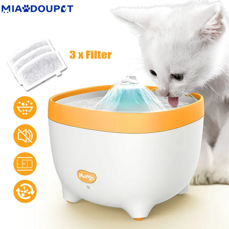 MIAODOUPET 1.8L Electric Dog Cat Water Dispenser Automatic Drinking Bowl For Cats Led Auto Smart Pet Feeder Water Filter
MIAODOUPET 1.8L Electric Dog Cat Water Dispenser Automatic Drinking Bowl For Cats Led Auto Smart Pet Feeder Water Filter