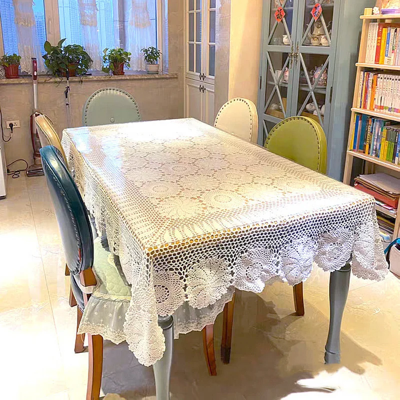 Popular cotton handmade flower crochet Table cloth tablecloth Christmas dining tea table cover kitchen wedding Party home decor
Popular cotton handmade flower crochet Table cloth tablecloth Christmas dining tea table cover kitchen wedding Party home decor