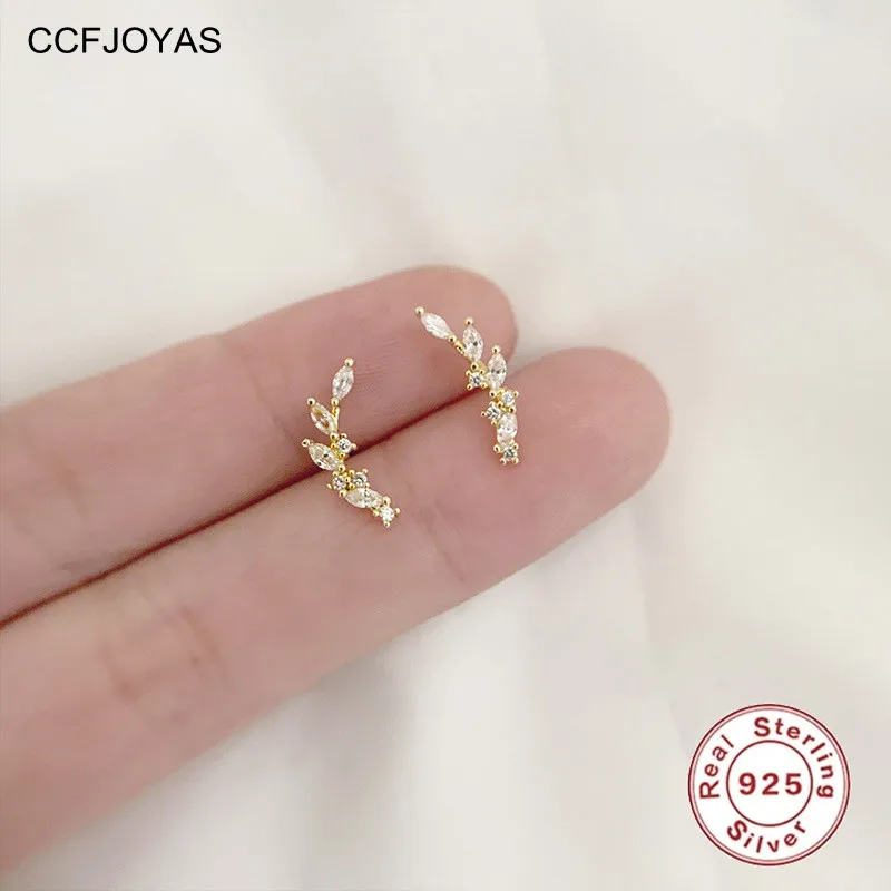 CCFJOYAS 925 Sterling Silver Flower Branches Stud Earrings for Women Light Luxury French Charming Zircon CZ Earrings Jewelry
CCFJOYAS 925 Sterling Silver Flower Branches Stud Earrings for Women Light Luxury French Charming Zircon CZ Earrings Jewelry