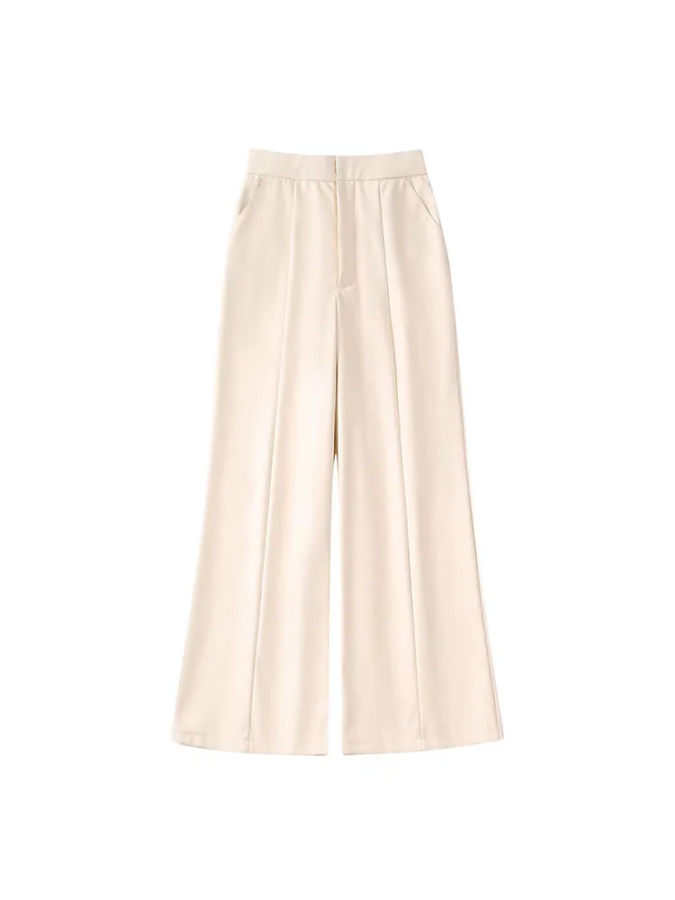 Women's Summer 2022 New Retro Fashion PU Pocket Trim Trousers Wide Leg Casual High Waist Loose Straight Trousers
Women's Summer 2022 New Retro Fashion PU Pocket Trim Trousers Wide Leg Casual High Waist Loose Straight Trousers