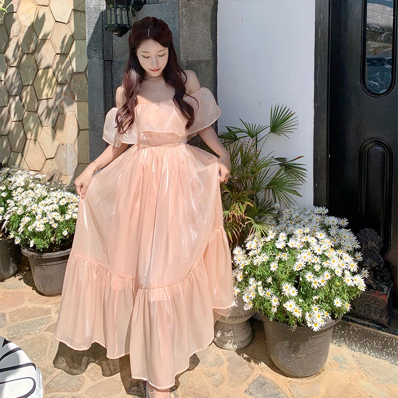2022 French Dress Romantic Moonlight Goddess Leaky Collarbone Ruffle Off Shoulder Free Shipping
2022 French Dress Romantic Moonlight Goddess Leaky Collarbone Ruffle Off Shoulder Free Shipping