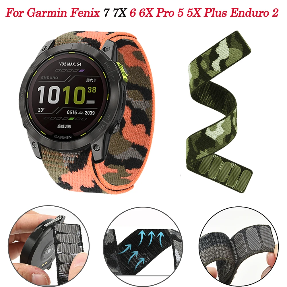 26 22mm Nylon UltraFit Strap For Garmin Fenix 7 7X 5X 5 Plus/EPIX/Enduro 2/Tactix 7 Pro Bracelet Smartwatch Fenix 6X 6 Pro Wrist
26 22mm Nylon UltraFit Strap For Garmin Fenix 7 7X 5X 5 Plus/EPIX/Enduro 2/Tactix 7 Pro Bracelet Smartwatch Fenix 6X 6 Pro Wrist